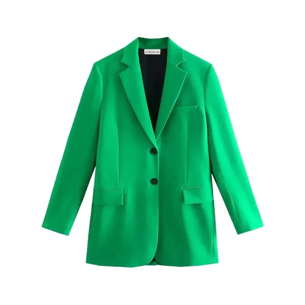 Oversized green blazer